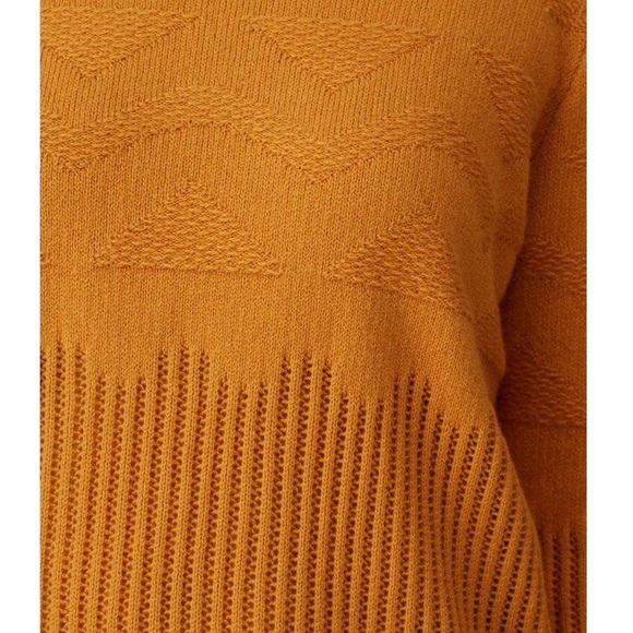 REVOLVE X ONE GREY DAY Merino Wool Geometric Rib Knit Pullover Crew Sweater XS - Picture 6 of 9